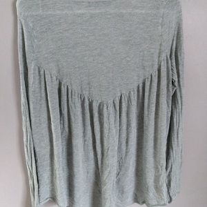 Grey Flowy Shirt